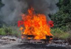 Narcotica Brigade verbrandt 155 kilogram drugs te Kraka