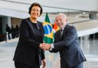 President Simons feliciteert Lula da Silva met zijn herverkiezing