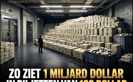 Zo ziet 1 miljard dollar in contanten eruit
