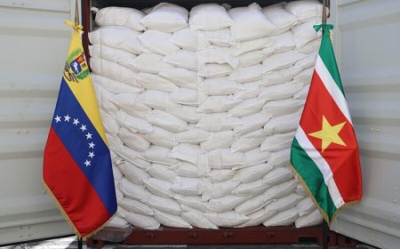 Tweede humanitaire hulpzending Suriname: 55,45 ton rijst voor Venezuela