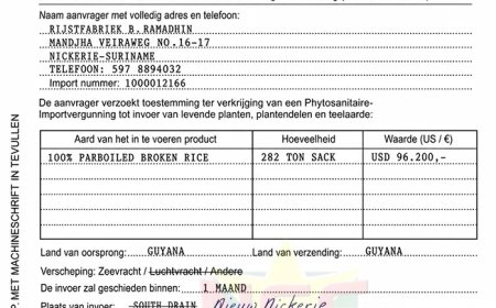 Noersalim: Importeur omzeilde procedure bij invoer rijst uit Guyana