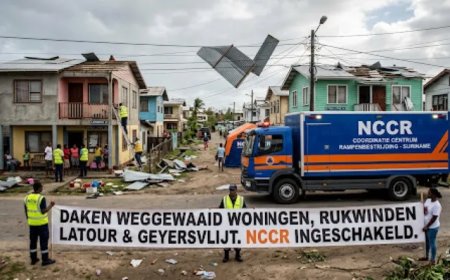 Daken van woningen weggewaaid in Latour en Geyersvlijt