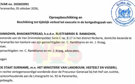 Douane legt beslag op rijst Ramadhin; ECD kreeg geen toestemming OM