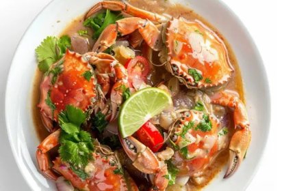 Krab in kokosmelk uit Papoea-Nieuw-Guinea