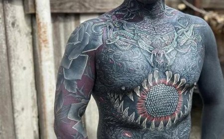 Man heeft negentig procent van lichaam bedekt met tatoeages