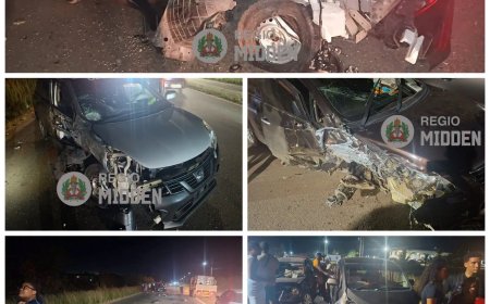 Inhaalmanoeuvre leidt tot aanrijding drie auto’s op Martin Luther Kingweg