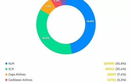 KLM domineert inkomend vliegverkeer; SLM blijft op afstand