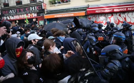 Macron veroordeelt rellen in Frankrijk: bijna 2.400 arrestaties