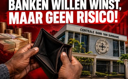 Surinaamse banken: winst zonder risico, burgers zonder krediet