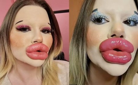WIST U DAT: Bulgaarse jonge vrouw wordt gemeden vanwege haar extreme lippen?