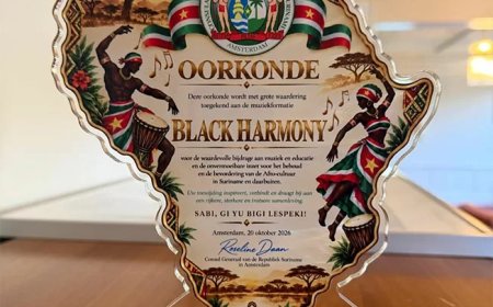 Black Harmony onderscheiden voor behoud Afro-Surinaams erfgoed
