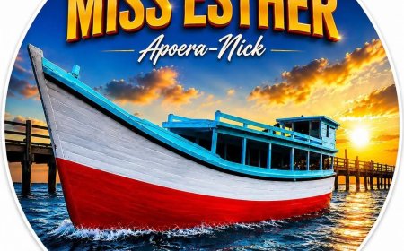 Vrachtboot Miss Esther gezonken bij Apoera