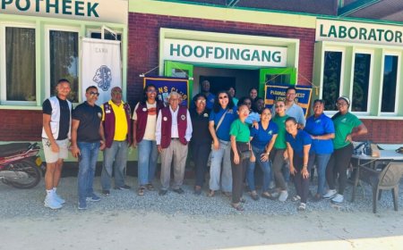 Lions bundelen krachten voor gezondheidszorg in Coronie