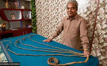 WIST U DAT: In 2018 in India man met langste nagels ter wereld ze na 66 jaar afknipte?