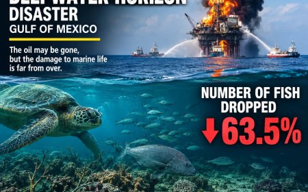 Zestien jaar na ramp met Deepwater Horizon vertoont leven in Golf van Mexico geen tekenen van