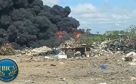 Grote brand op vuilstort Ornamibo