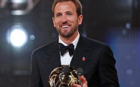 Harry Kane wint Ballon d’Or