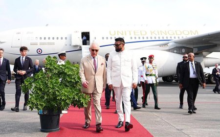 Britse koning bezoekt Guyana