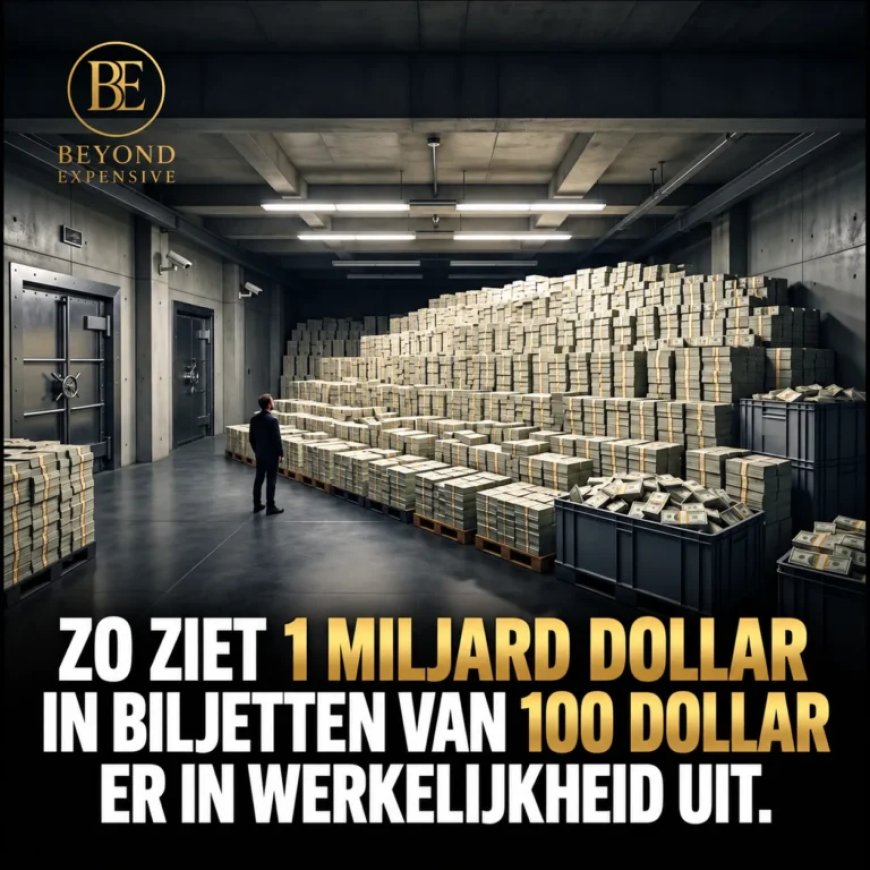 Zo ziet 1 miljard dollar in contanten eruit