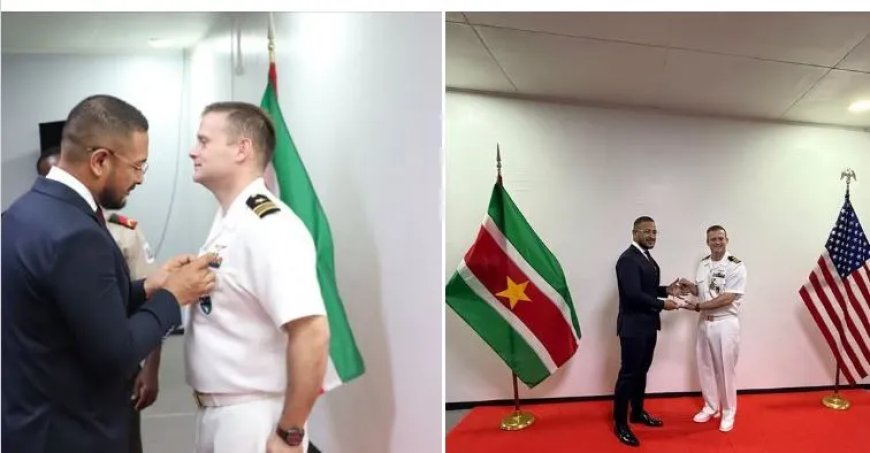 Amerikaanse militair krijgt onderscheiding in Suriname