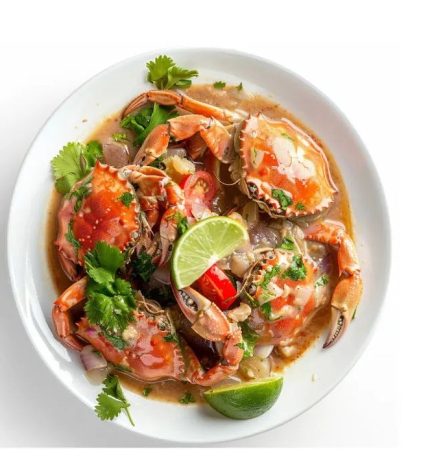 Krab in kokosmelk uit Papoea-Nieuw-Guinea