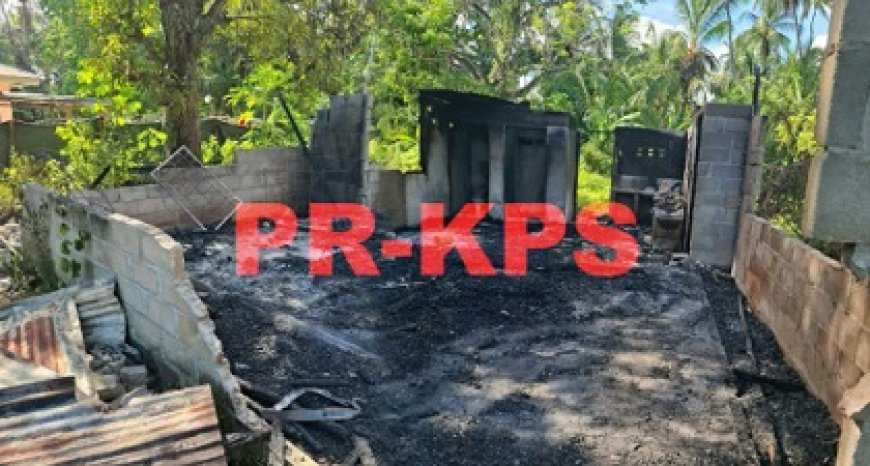 Woning volledig afgebrand in Coronie