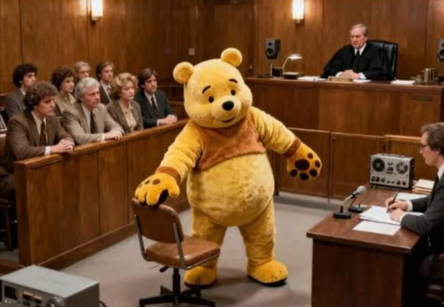 Winnie de Poeh verschijnt als getuige voor de rechter