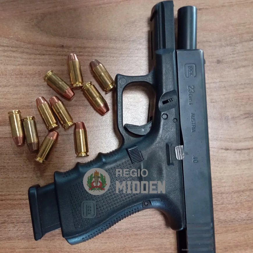 Man aangehouden met Glock en tien scherpe patronen