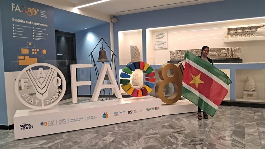 Surinaams studententeam presenteert duurzame landbouwinnovatie bij FAO in Rome