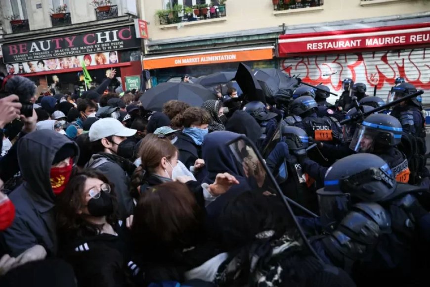 Macron veroordeelt rellen in Frankrijk: bijna 2.400 arrestaties