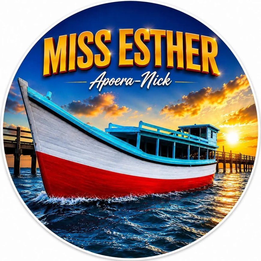 Vrachtboot Miss Esther gezonken bij Apoera