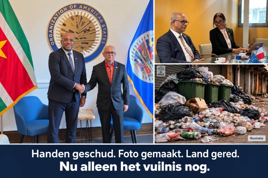Schande  de rode loper kan de vuilnisbak in