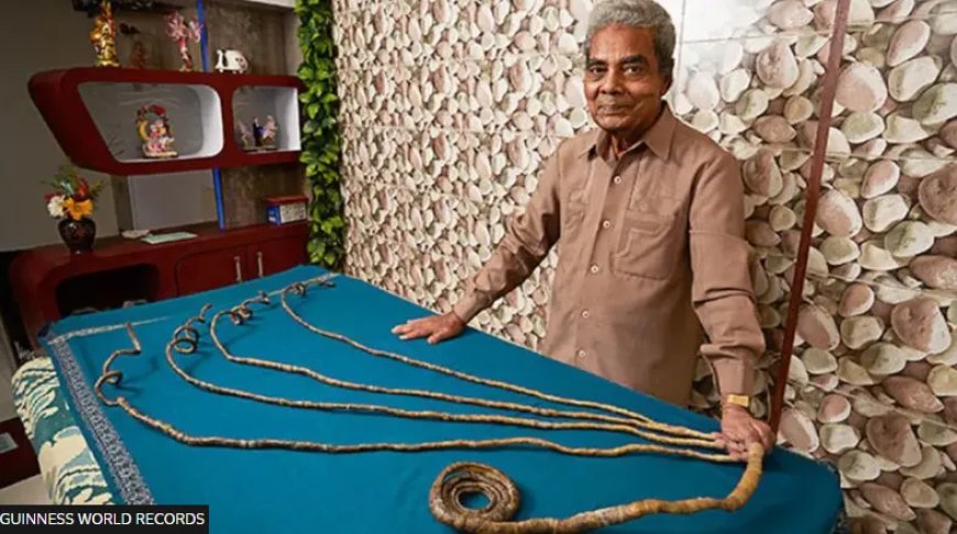 WIST U DAT: In 2018 in India man met langste nagels ter wereld ze na 66 jaar afknipte?