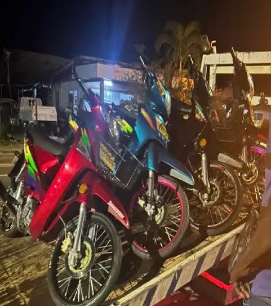 Politie Richelieu treedt op tegen illegale bromfietsraces bij Tamanredjo