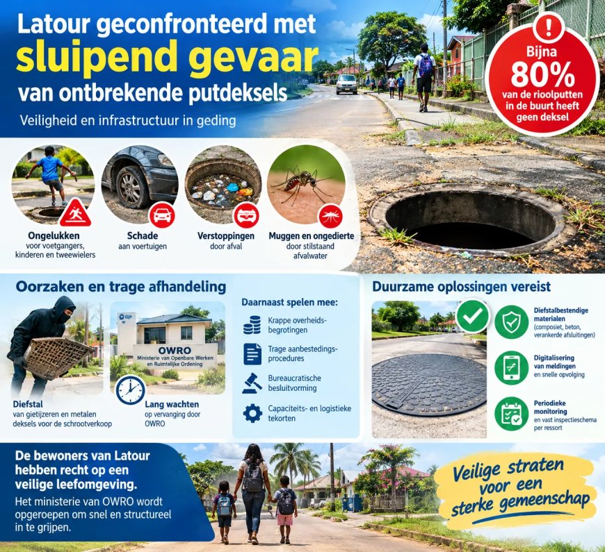Latour geconfronteerd met sluipend gevaar van ontbrekende putdeksels