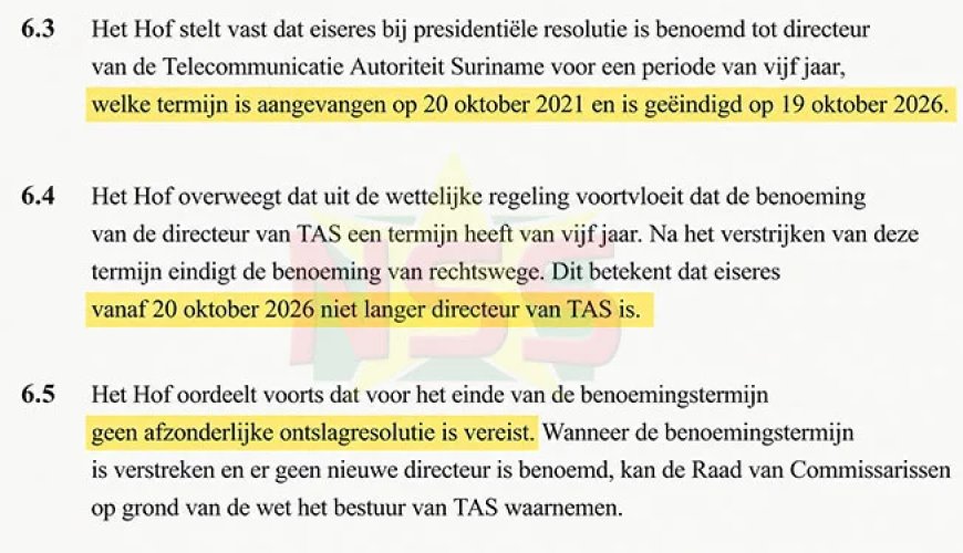 Hof wijst alle zeven bezwaren Jap-A-Joe af en bevestigt overdracht TAS