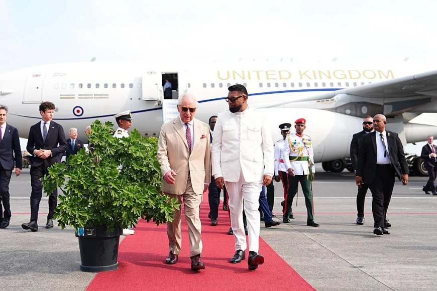 Britse koning bezoekt Guyana